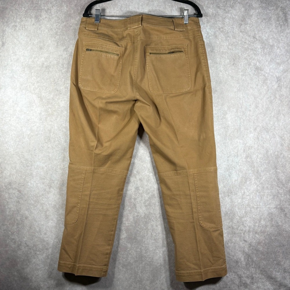 Vintage DKNY City Pants Womens Size 10 Brown Straight Utility Zipper Grunge Y2K - Picture 6 of 13